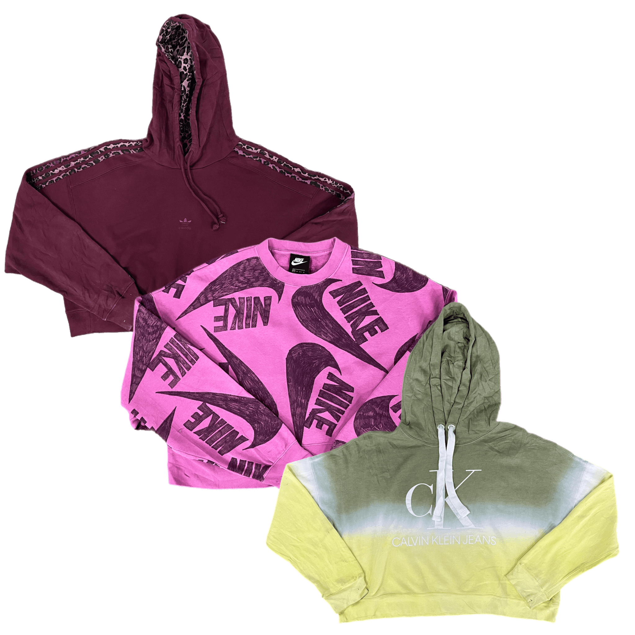 Collection of LADIES CROPPED SWEATSHIRT in a gallery layout